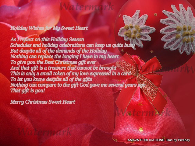 Holiday Wishes for My Sweet Heart