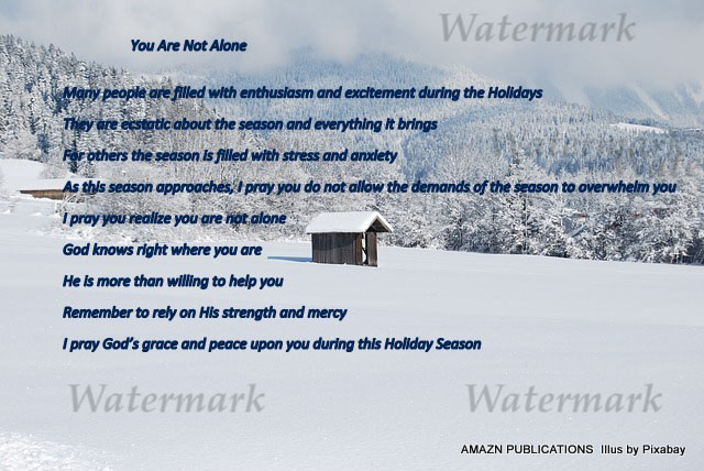 You Are Not Alone Holiday Greeting Ecard