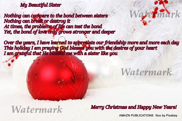 Holiday Ecard for Sister
