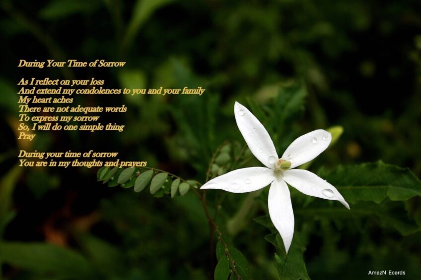 During Your Time of Sorrow