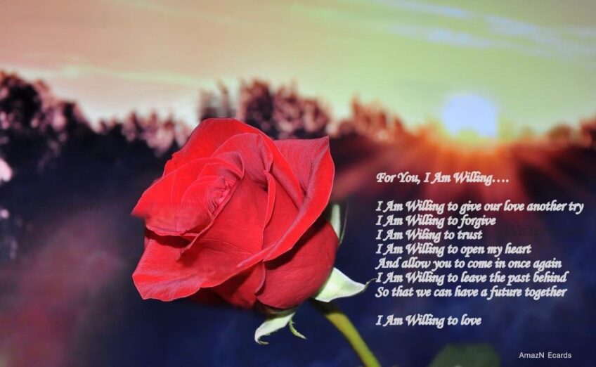 For You I Am Willing – Romantic Ecard for Her