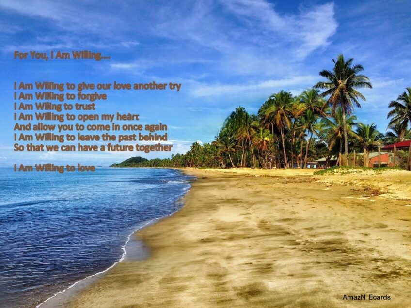 For You I Am Willing – Romantic Ecard for Him