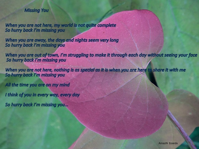 Missing You Romantic Ecard