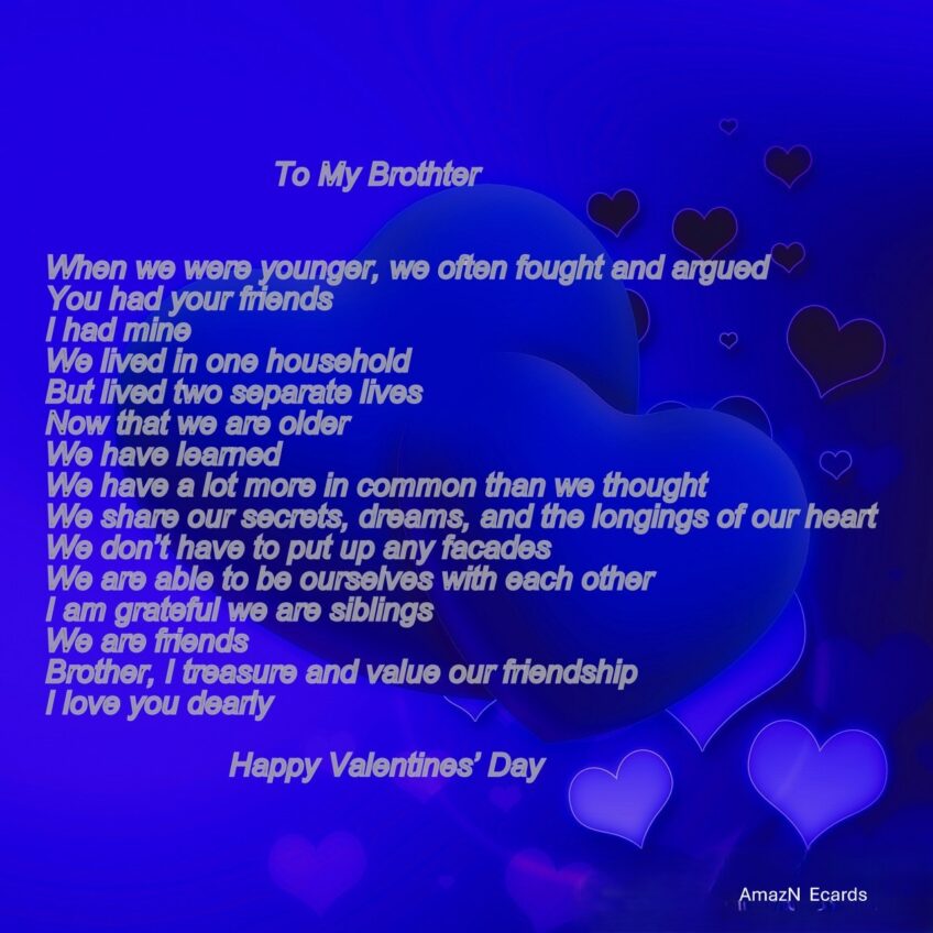 Brother Happy Valentine’s Day