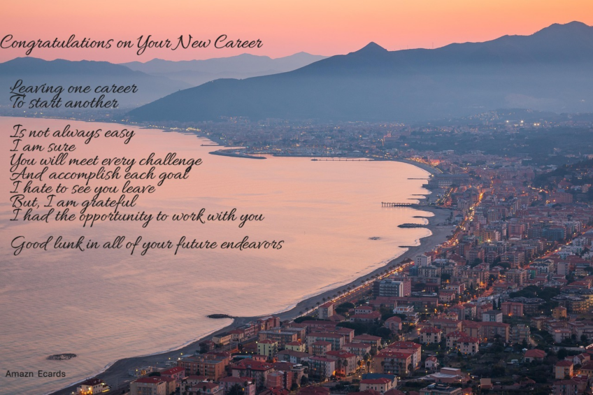 Congratulations on Your New Career