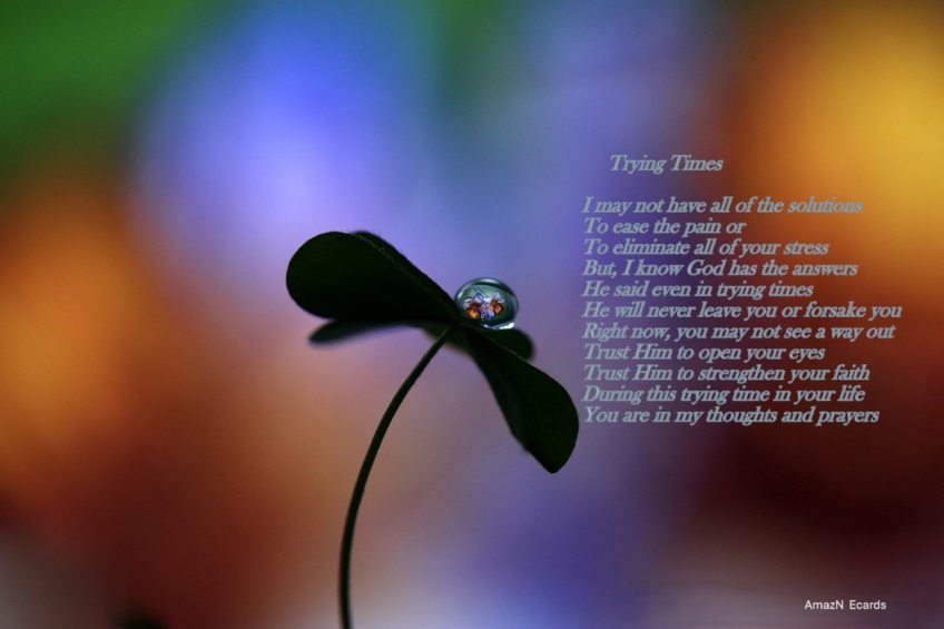 Trying Times Inspirational Ecard