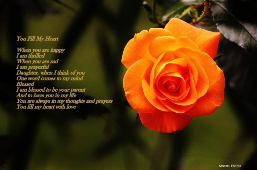 Daughter You Fill My Heart- Ecard